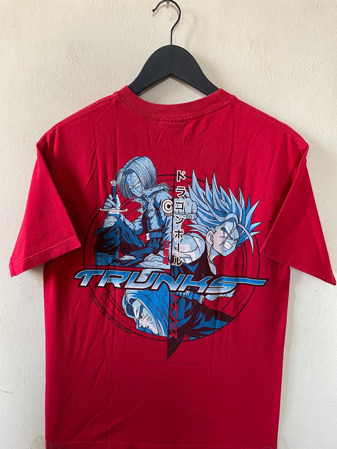 DRAGON BALL Z トランクス ロンT USA製　ヴィンテージ©️2000 Vintage 2000 DBZ Trunks with Sword Capsule Corp Yellow T