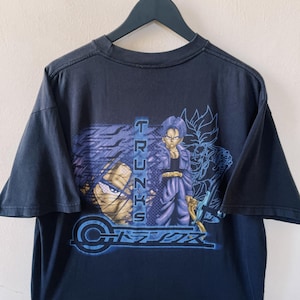Vintage 2000 Dragon Ball Z Trunks T-shirt Donkerblauw