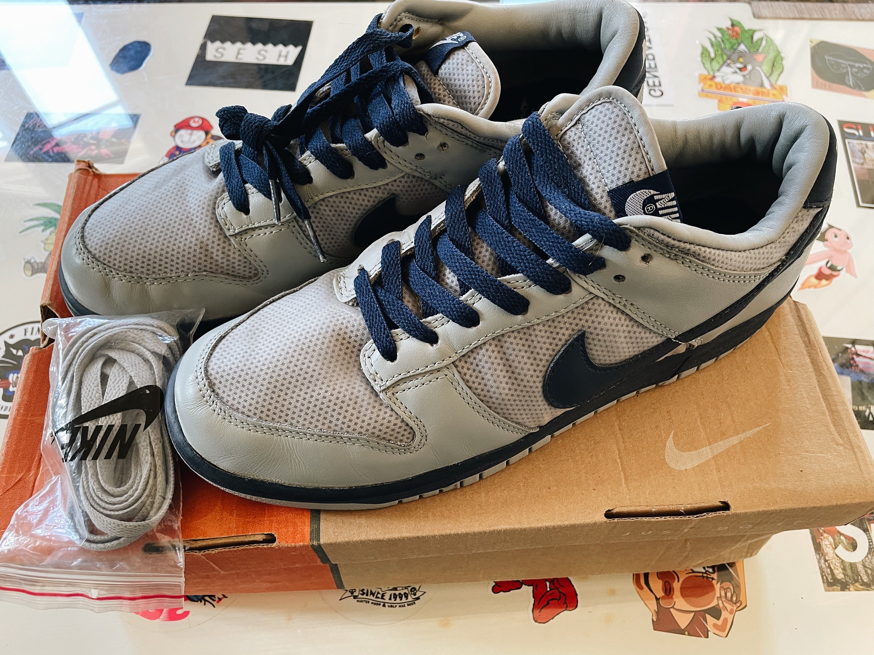 Nike Dunk Low 'silver Surfer 2' Silver / Midnight | Etsy Ireland