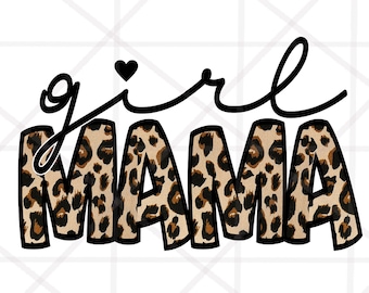 Girl Mama PNG, Mom Of Girls, Girl Mom, Mama of Girls, Sublimation Design Téléchargements