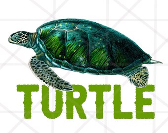 Sublimación de tortuga Imprimible, Lindo diseño de animales, Tortuga oceánica png, Descargas de diseños de sublimación de tortugas marinas, Ocean Sea Life Clipart