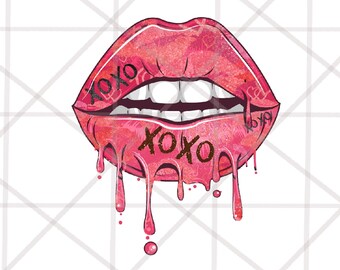 3 Design Love Lips png, Lippen Sublimatie Design, Rode Lippen png, Valentijnsdag Shirt ontwerp, Groovy Valentines Sublimatie Ontwerpen Download