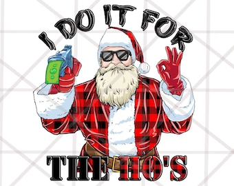 3 Diseño para la divertida Navidad inapropiada de The Ho png, Santa Png, Sublimación DESCARGAR, Sublimación de Santa Imprimible, Diseño de impresión digital
