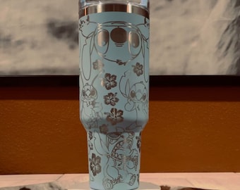 Blue Alien PNG Tumbler Wrap - Laser svg***DIGITAL FILE***