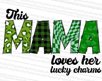 2 Design Retro St Patrick's Png, Lucky Mama png, St patrick's day sublimation design download , Lucky Charm Png Shirt Design, Shamrock Png