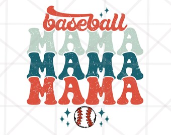 Basebal mama PNG, Baseball Mom Png Sublimation Design Download, Baseball png, Retro Baseball sublimation design, Sports Png, Summer Png