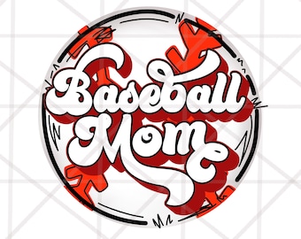 Basebal moeder PNG, Retro Baseball Mama Sublimatie Design Download, T-Ball Mom Sublimatie Afdrukbaar, Sport PNG, Tee-Ball Mama png