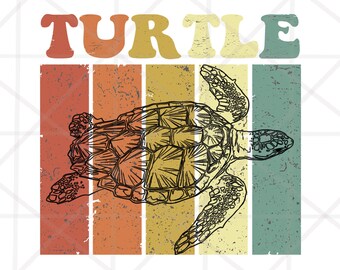 3 Design Vintage Turtle PNG, Retro Animal Design, Ocean Turtle png, Sea Turtle sublimation designs downloads, Ocean Sea Life Clipart