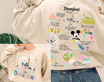 DisneyThings To Do 2 Side digital Disneyland 2024 png, Mickey & Friends, Disneyland Trip Digital File