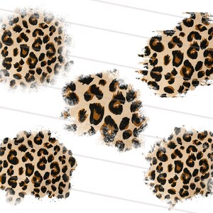 Distressed Leopard Print Patches PNG, Leopard Patches, Leopard Patch Background, Cheetah design Sublimation PNG design, Sublimation Patches
