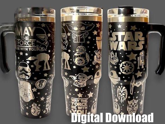 Star W. 40oz Laser Engraved Tumbler svg***DIGITAL FILE***