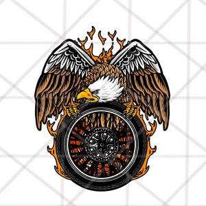 2 Design Motorcycle Eagle png, Biker png, Motorcycle rider png, Motorcycle sublimation design download, Digital Print Design, Fire Eagle png