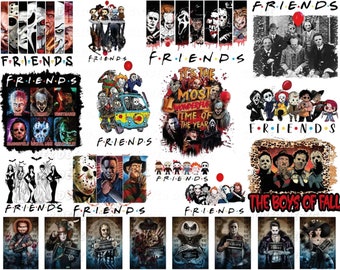 70 Horror Characters Png, Horror Friends Png, halloween character Png, Horror Bundle PNG, Horror Movie PNG, Halloween Png, halloween friends