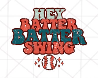 2 Design Baseball Png, Hey Batter Batter Swing Png, Baseball Sublimation Design Transfer, Sport Png, Sommer Png, Retro Baseball Png