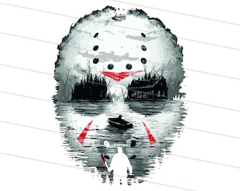 Horror movie character png, Halloween PNG - Horror Characters Sublimation png, camp cook killer, halloween killer sublimation design