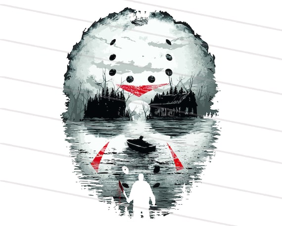 Horror movie character, jason voorhees Png, Scary Movie sublimation design, camp cook killer, halloween png, halloween killer