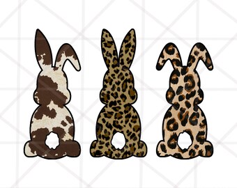 2 Design Leopard Bunny png, Groovy Easter sublimationdesign, Easter day png, Easter PNG, Bunny PNG, hand drawn Easter Clip Art