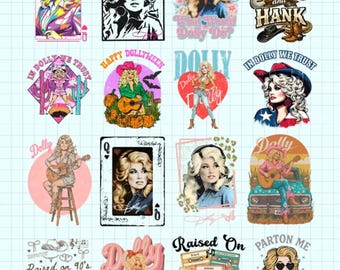 Dolly Parton PNG BUNDLE, Country Music Queen Cowgirl Shirt Design, What Would Dolly Do