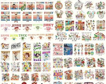 Paquete de personajes de Toy Story PNG, clipart digital de Woody, Buzz y Jessie, tienes un amigo en mí
