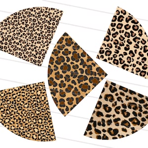 5X Leopard Sleeve PNG Bundle, Sleeve Sublimation Design Pack, Leopard Patches, Cheetah design Sublimation PNG design, Sublimation Sleeve