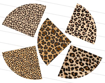 5X Leopard Sleeve PNG Bundle, Sleeve Sublimation Design Pack, Leopard Patches, Cheetah design Sublimation PNG design, Sublimation Sleeve