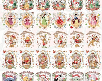 300+ Coquette Christmas Clipart PNG, Mouse and Friends, Christmas Princess png, Holiday Bows (Digital Download)