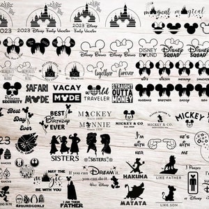 2024 Best Seller Bundle, 75 SVG and PNG, Mickey, Minnie, Family Trip, silhouette, cricut, vinyl cut files, vinyl decal, digital download
