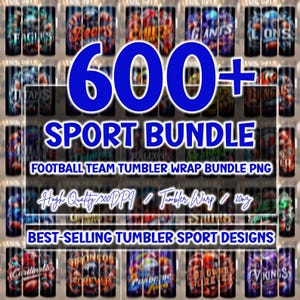 Over 600 Football Team Tumbler Wrap Bundle PNG Wrap Bundle JPG tumbler Wrap Bundle PNG, Tumbler Bundle Design, Sublimation Tumbler Bundle.