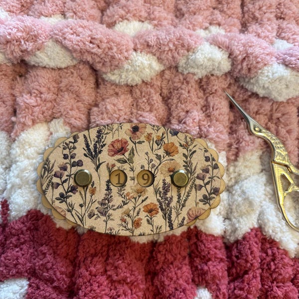 Row Counter for Knitting and Crochet Wildflowers