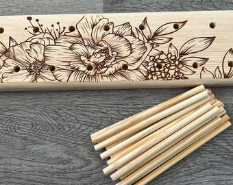 Personalized Yarn Bobbin Holder: Knitting Crochet Colorwork Organizer