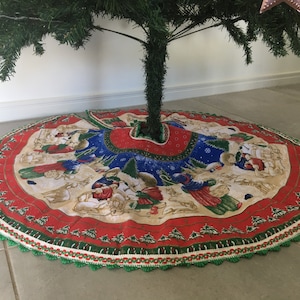 Christmas Tree Skirt Nativity