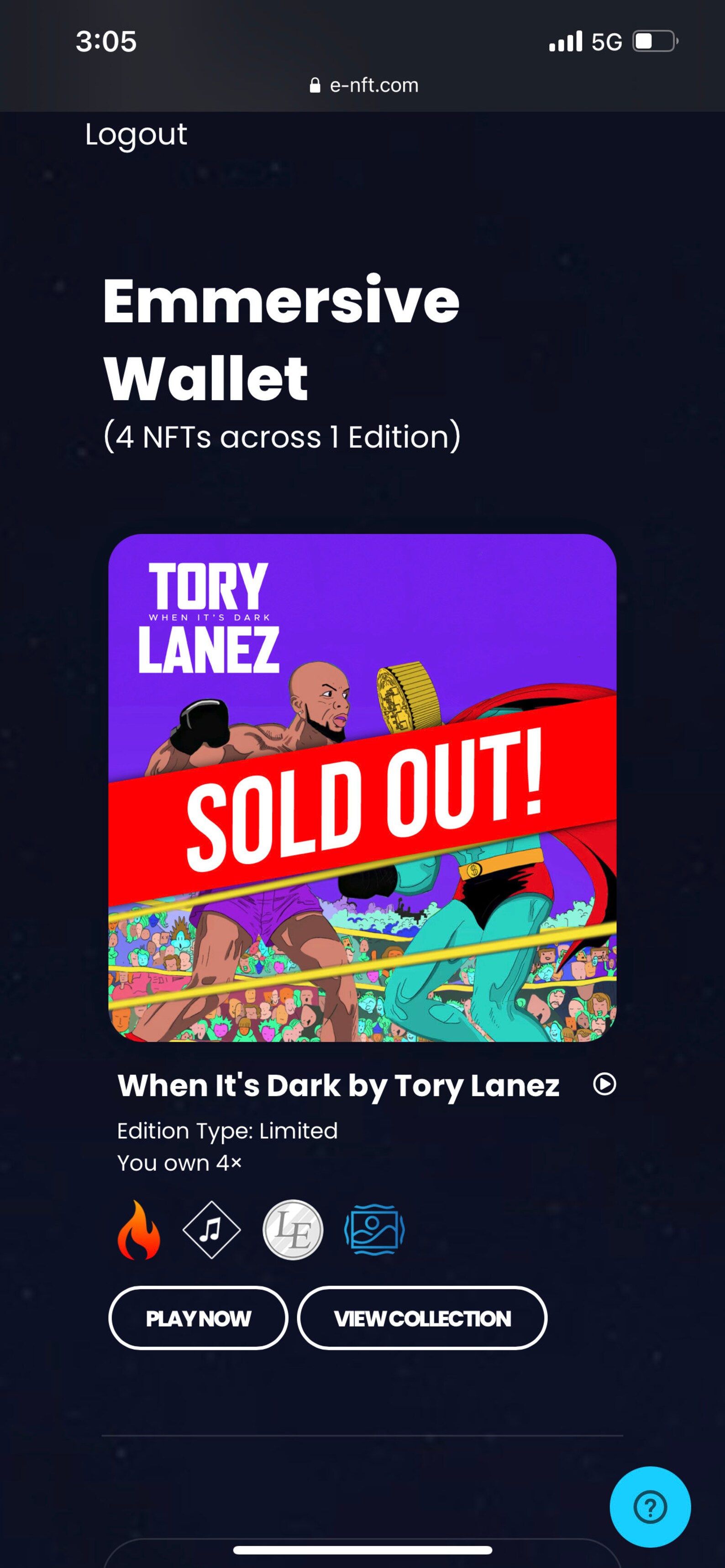 ENFT Tory Lanez When Its Dark Full Album/artwork 7 Songs