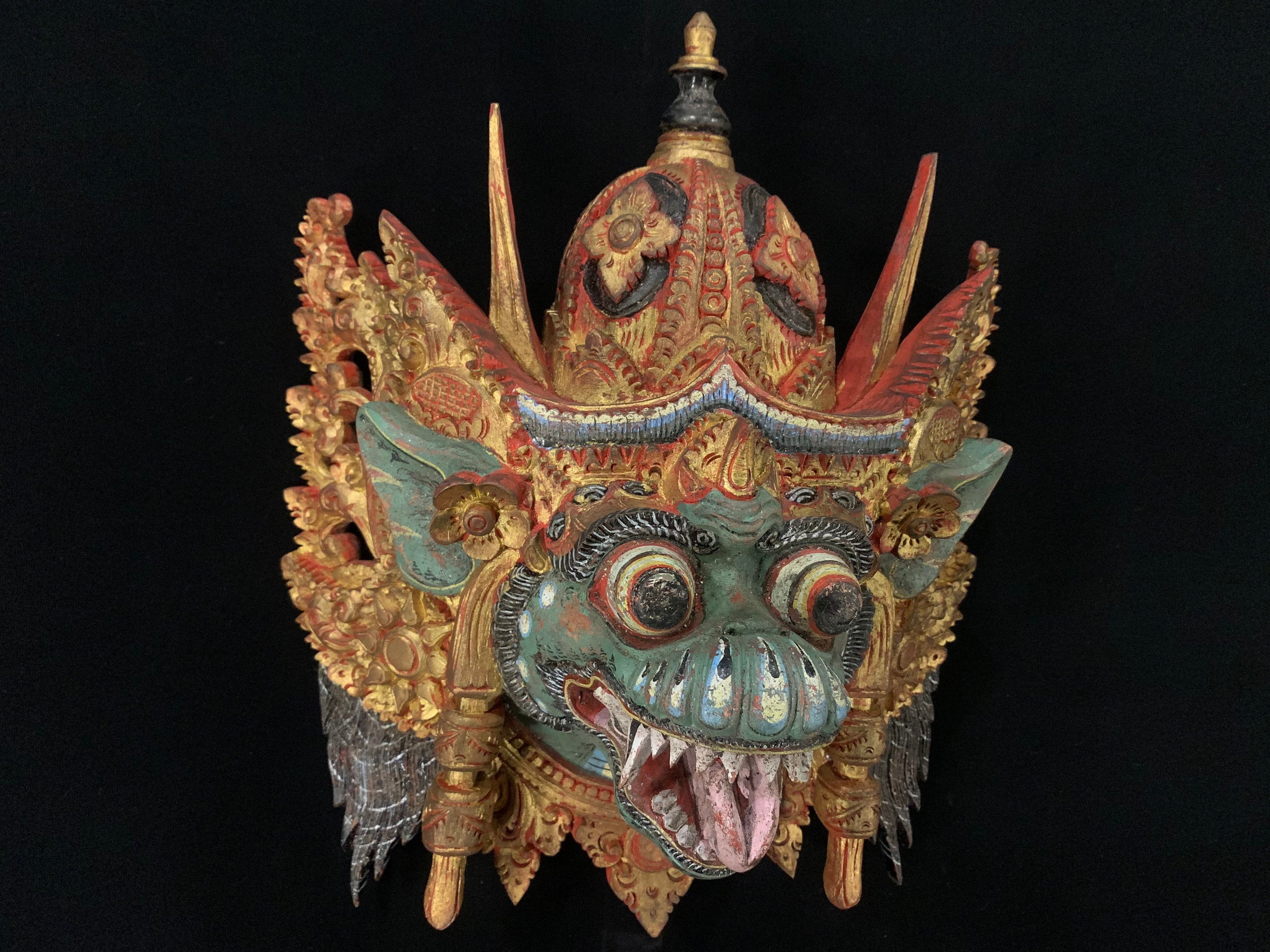HUGE Dragon Wooden Balinese Mask, Naga Basuki Bali Mask