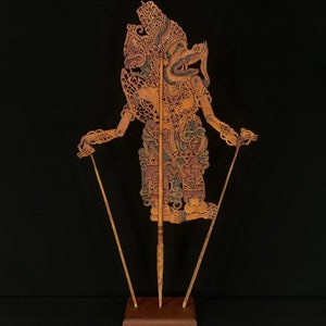 Ganesha Puppets, Wayang Kulit, Puppets Shadow, Antique Indonesian Puppet, Vintage Ramayana Puppets, Balinese Art Decor, Home Decor