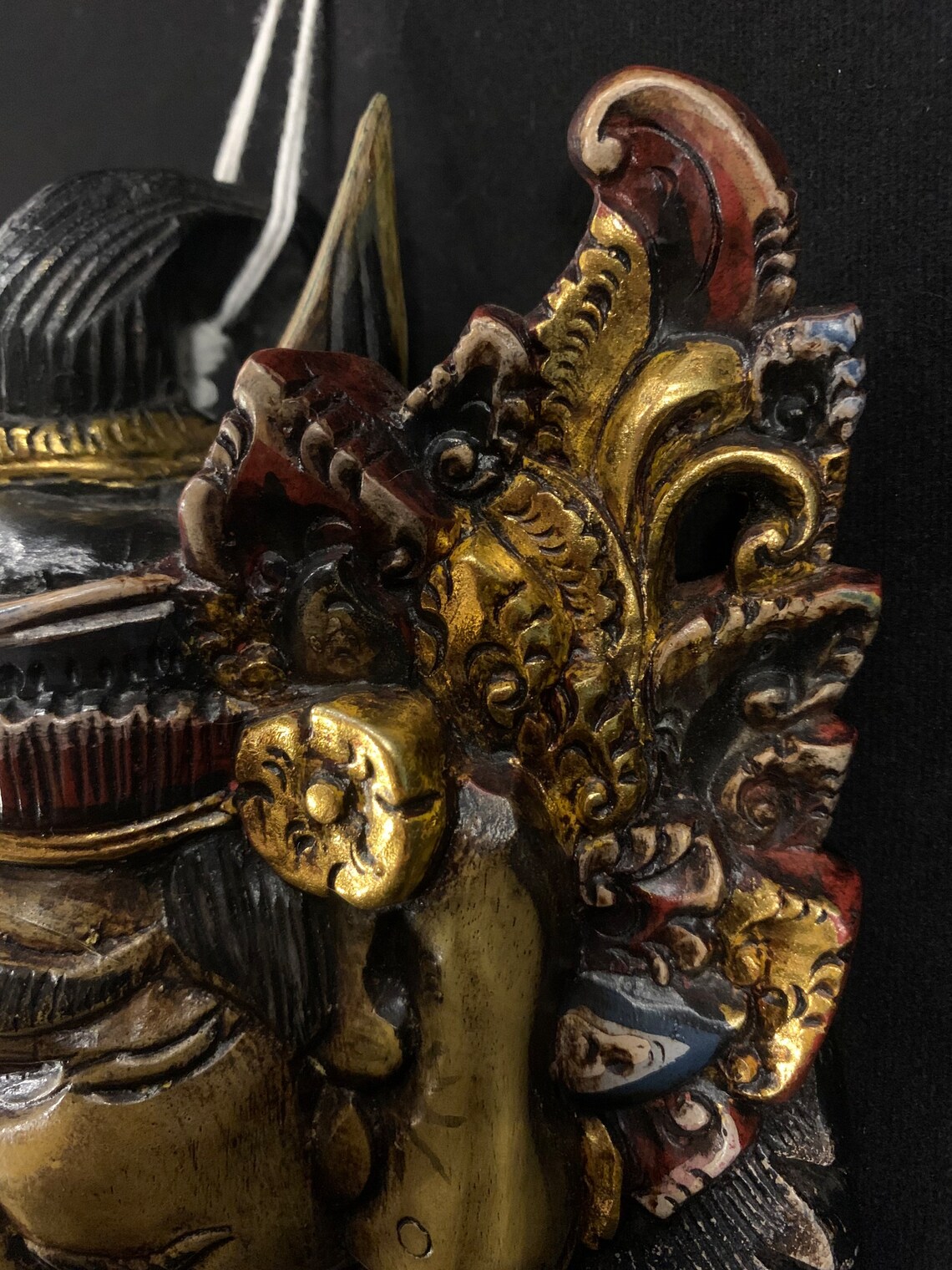 Hand-carved Teak Wood Balinese Mask, Bali Barong Wall Art - Etsy