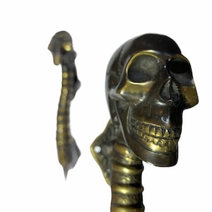 8.5” Skull Door Handle Bronze, Door Pulls and Knobs, Vintage Door Handle, Main Door Handle