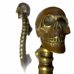 SET Skull Door Handle Bronze, Entry Door Handle, Cabinet and Drawer Pulls, Home Art Decoration,