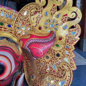 Barong Mask Wooden Barong Bali Mask Balinese Barong Hand