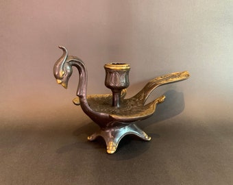 Vintage Candle Holder Peacock Candle Holder Bronze Candle Holder Figurine Gifts Home Decor