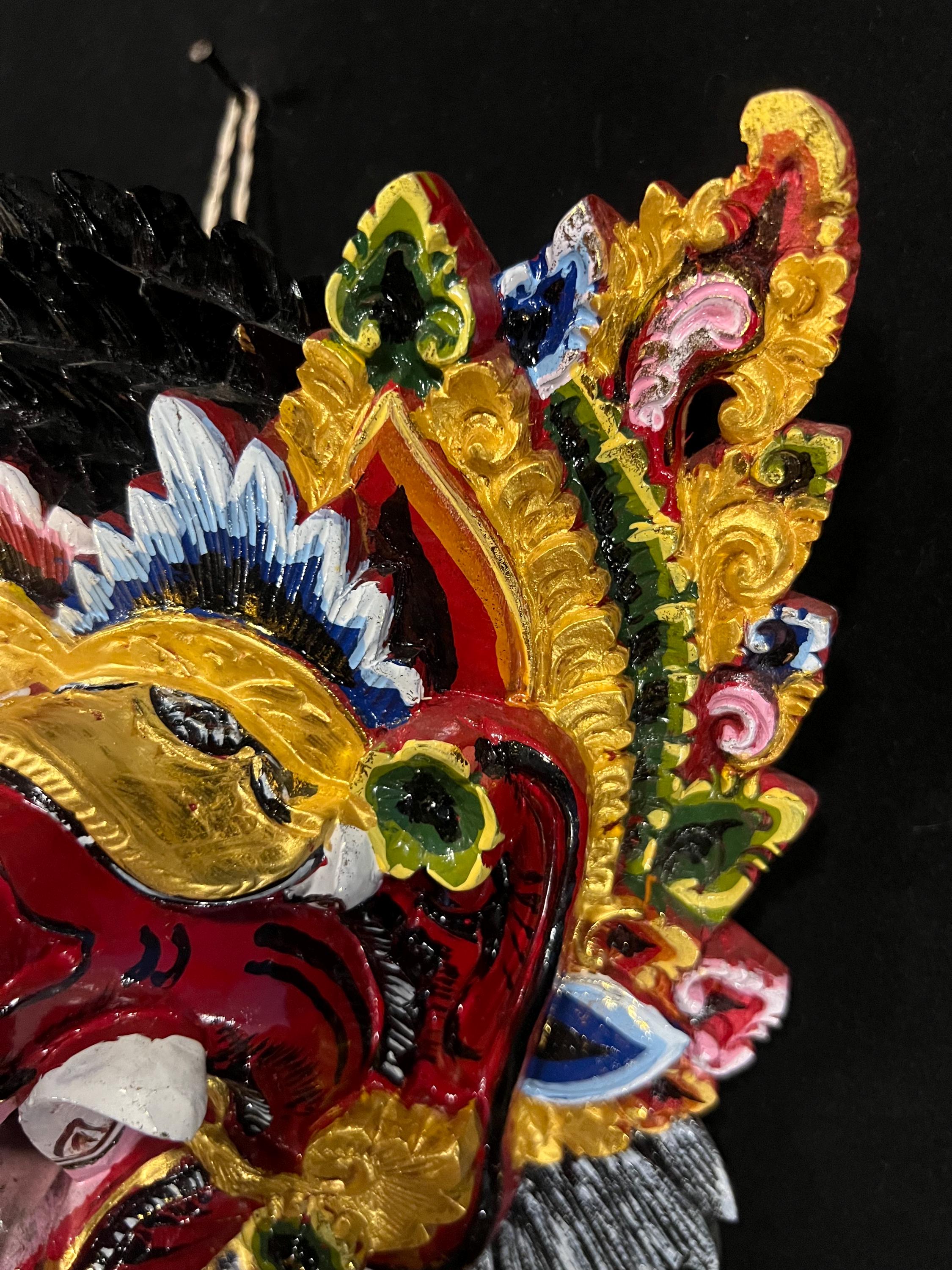 ランダ木製バリマスク、バリ風カロナラン壁装飾 - Etsy 日本