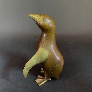 Penguin Bronze Statue, Penguin Animal Sculpture, Animal Bronze, Home Decor