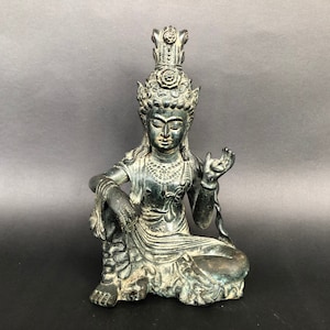 Devi Tara Hindu Bronze Statue Mother Goddess Tara Sculpture Dewi Tara Figurine Home Decor Gifts