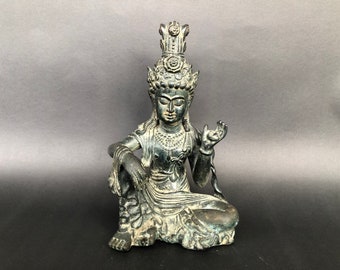 Devi Tara Hindu Bronze Statue Mother Goddess Tara Sculpture Dewi Tara Figurine Home Decor Gifts