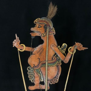 Puppets Theater, Vintage Wayang Kulit, Sangut Balinese Wayang, Antique Puppet, Puppets Shadow, Bali Art Decor, Hand Carving