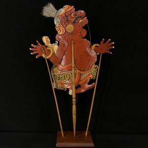 Old Indonesian Shadow, Delem Balinese Wayang, Antique Puppet, Puppets Shadow, Bali Art Decor, Vintage Wayang Kulit, Home Decor