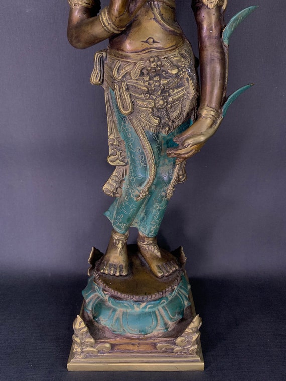 モンゴルブロンズ像風置物