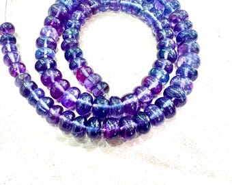 Rare Natural Color Changes Alexandrite Smooth Rondelle Beads Gemstone.Alexandrite Smooth Beads 8"or 16" Long Strand.Alexandrite Beads 6-8 MM