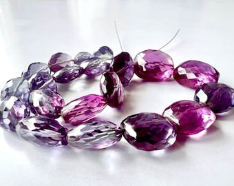 Extremely Beautiful Natural Alexandrite Color Changes Faceted Nuggets Beads Gemstone.Alexandrite Nuggets 8"Long Strand.Size 10 x 14 MM Aprox