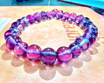 Extremely Beautiful Alexandrite Smooth Round Beads Gemstone.Alexandrite Smooth Round Balls 8" Long Strand Neckace.Alexandrite Size 6-8 MM
