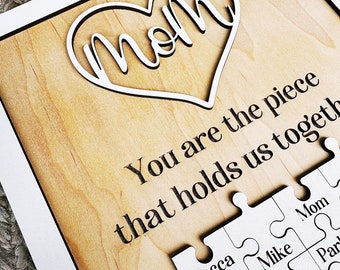 Mother’s Day Personalized Puzzle Sign